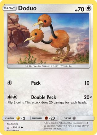 Doduo (150/214) [SM  Unbroken Bonds] - Common