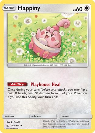 Happiny (161/214) [SM  Unbroken Bonds] - Uncommon