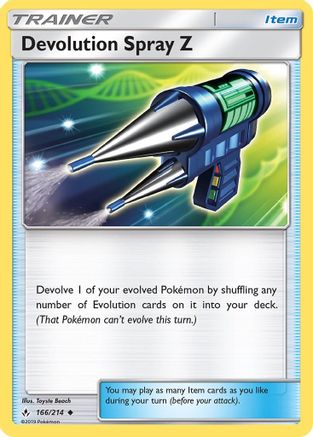 Devolution Spray Z (166/214) [SM  Unbroken Bonds] Reverse Holofoil - Uncommon