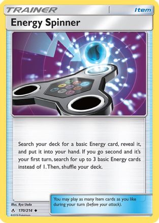Energy Spinner (170/214) [SM  Unbroken Bonds] - Uncommon