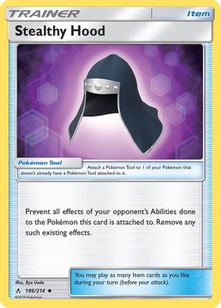 Stealthy Hood (186/214) [SM  Unbroken Bonds] - Uncommon