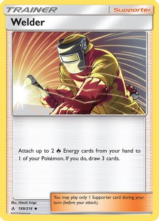 Welder (189/214) [SM  Unbroken Bonds] Reverse Holofoil - Uncommon