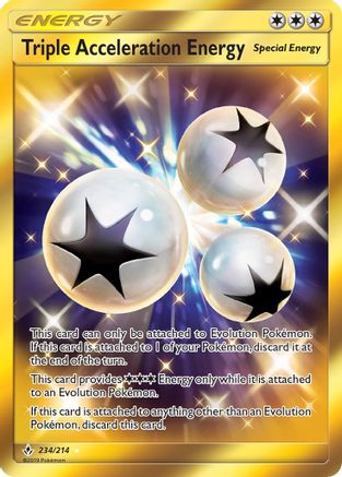 Triple Acceleration Energy (Secret) (234/214) [SM  Unbroken Bonds] Holofoil - Secret Rare