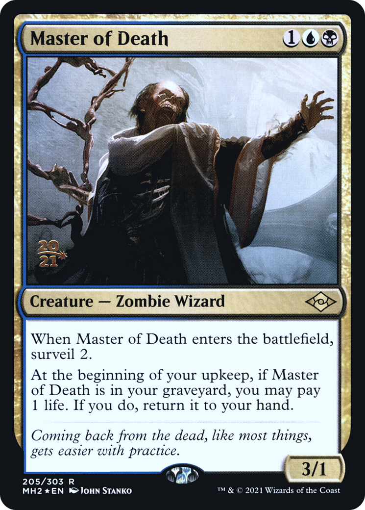 Master of Death (PRE-205S) [Modern Horizons 2 Promos] Foil