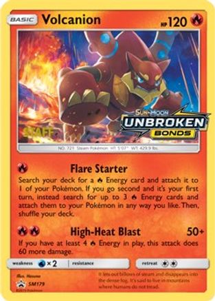 Volcanion - SM179 (Prerelease) [Staff] (SM179) [SM Promos] Holofoil - Promo