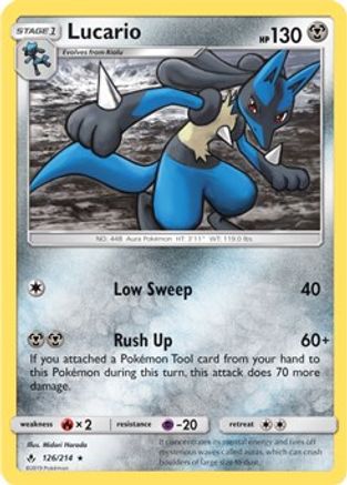 Lucario (SM Unbroken Bonds) (126/214) [Deck Exclusives] - Rare
