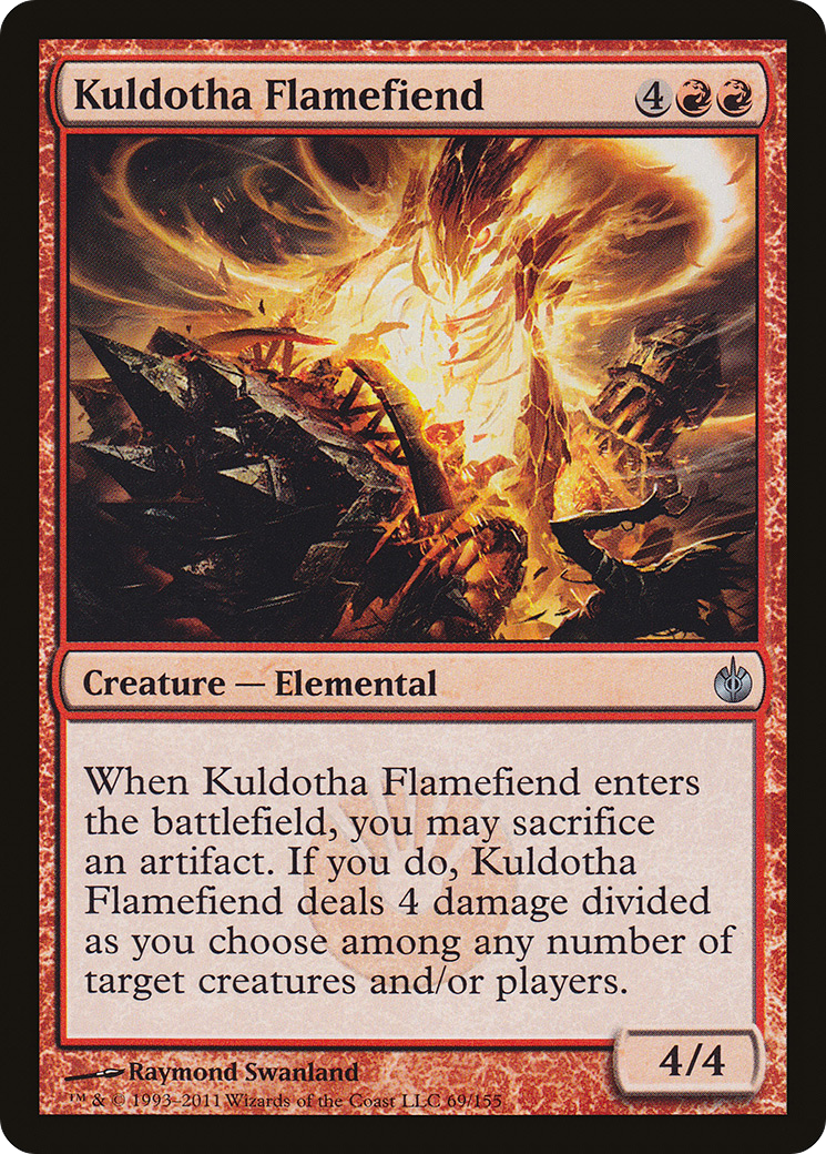Kuldotha Flamefiend (MBS-069) [Mirrodin Besieged]
