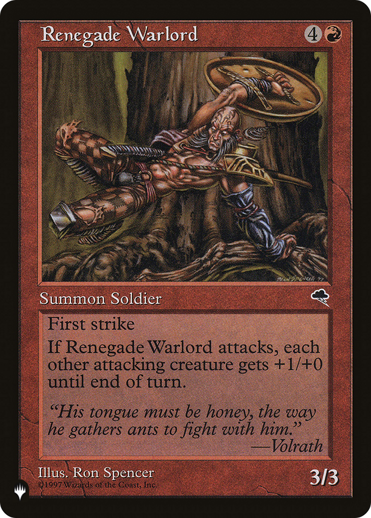 Renegade Warlord (LIST-TMP-197) [The List]