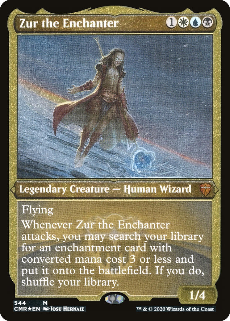 Zur the Enchanter (Foil Etched) (CMR-544) [Commander Legends] Foil