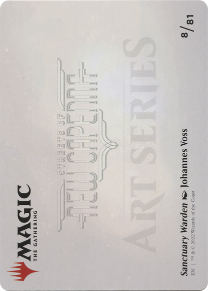 Sanctuary Warden // Sanctuary Warden (ASNC-008) (Borderless) [New Capenna Art Series] Foil