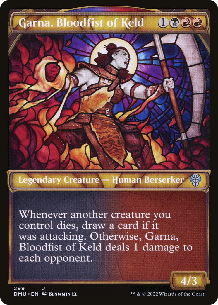 Garna, Bloodfist of Keld (Showcase) (DMU-299) [Dominaria United]