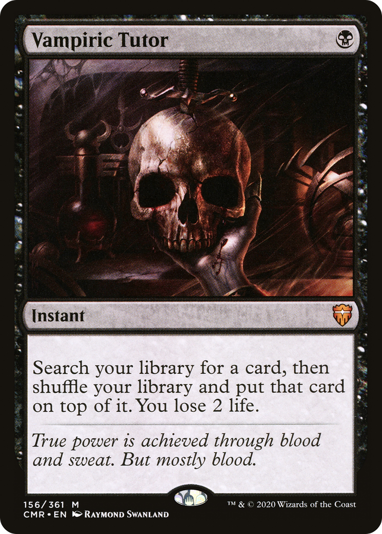 Vampiric Tutor (CMR-156) [Commander Legends] Foil