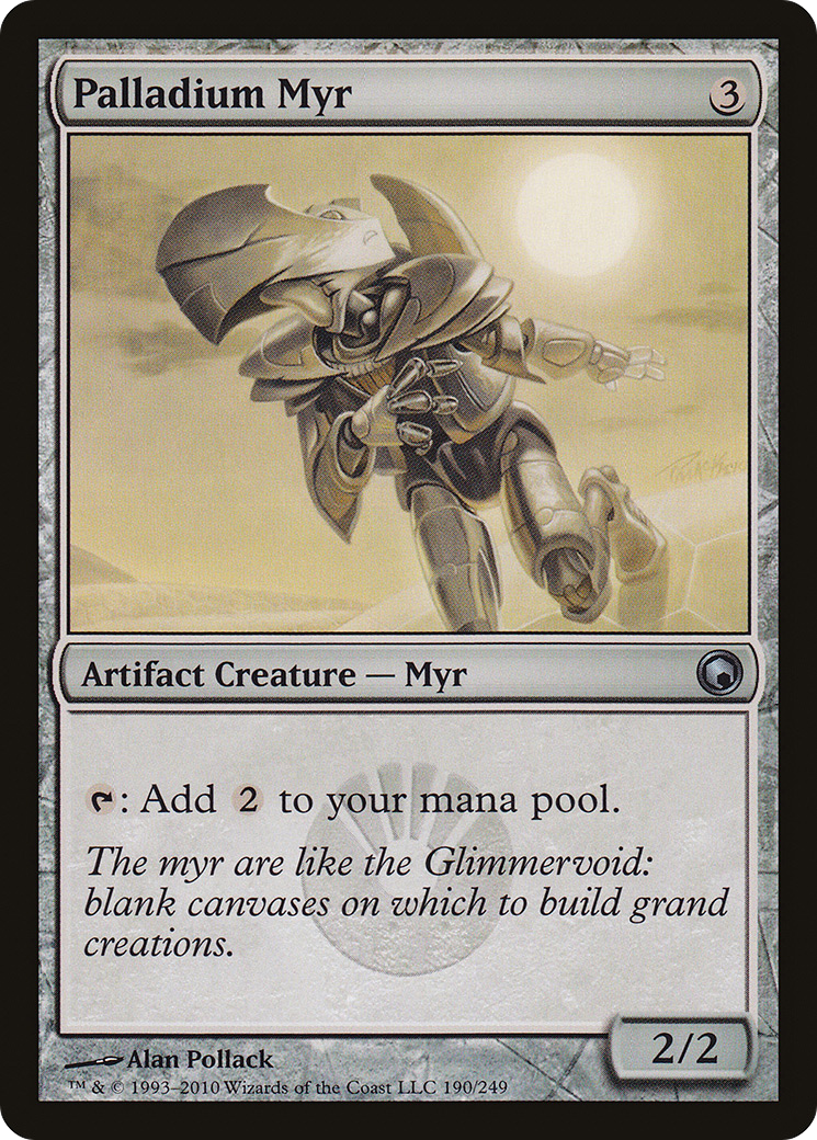 Palladium Myr (SOM-190) [Scars of Mirrodin] Foil