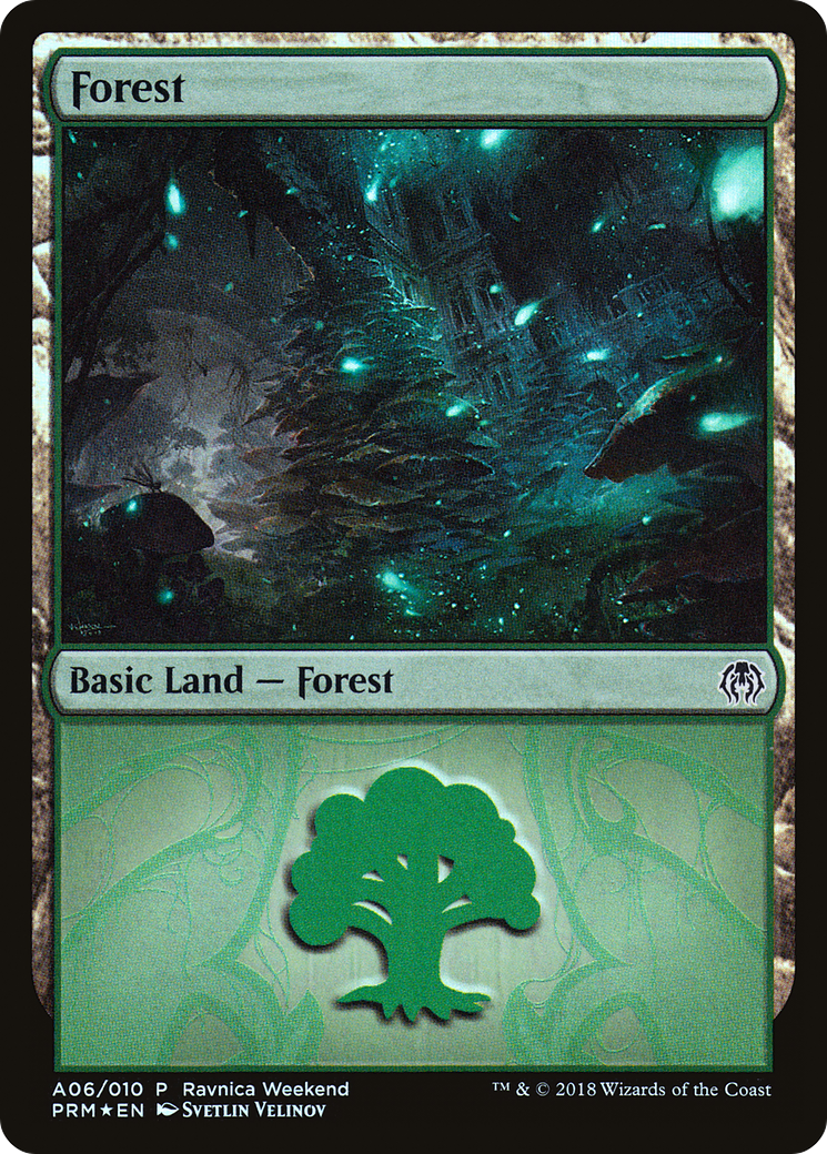 Forest - Golgari (LARP-A06) [GRN Ravnica Weekend] Foil