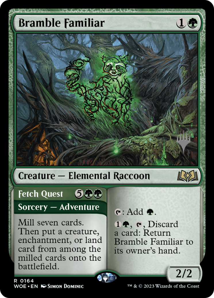 Bramble Familiar (PPWOE-164) [Promo Pack: Wilds of Eldraine Promos] Foil