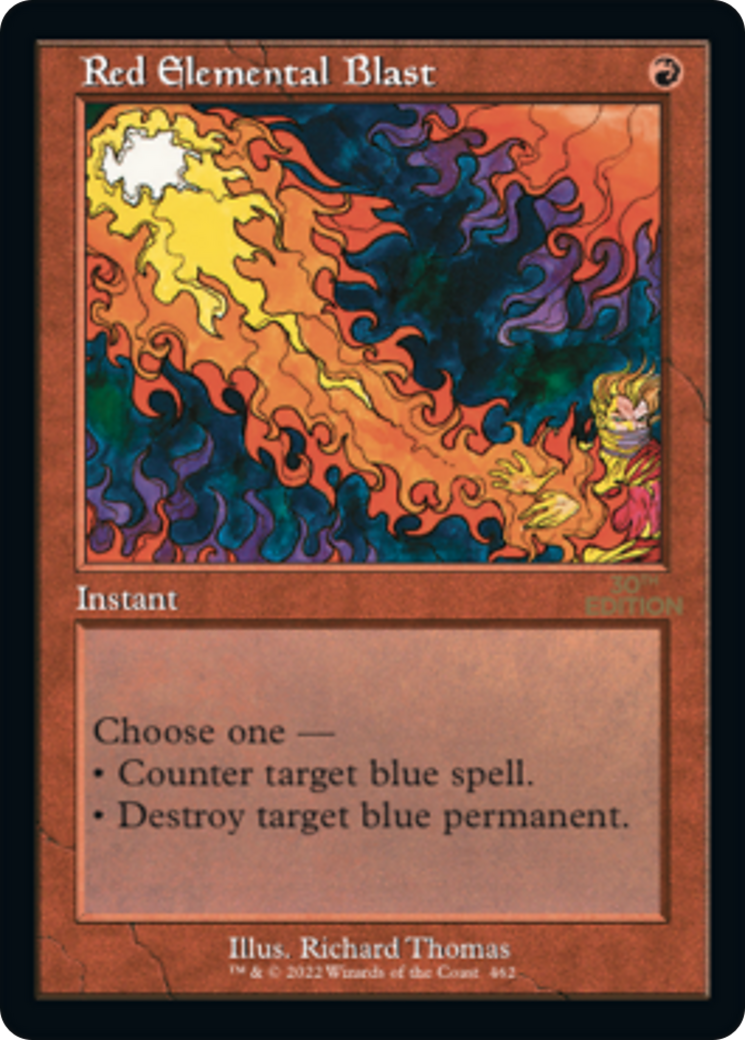 Red Elemental Blast (Retro Frame) (30A-462) [30th Anniversary Edition]