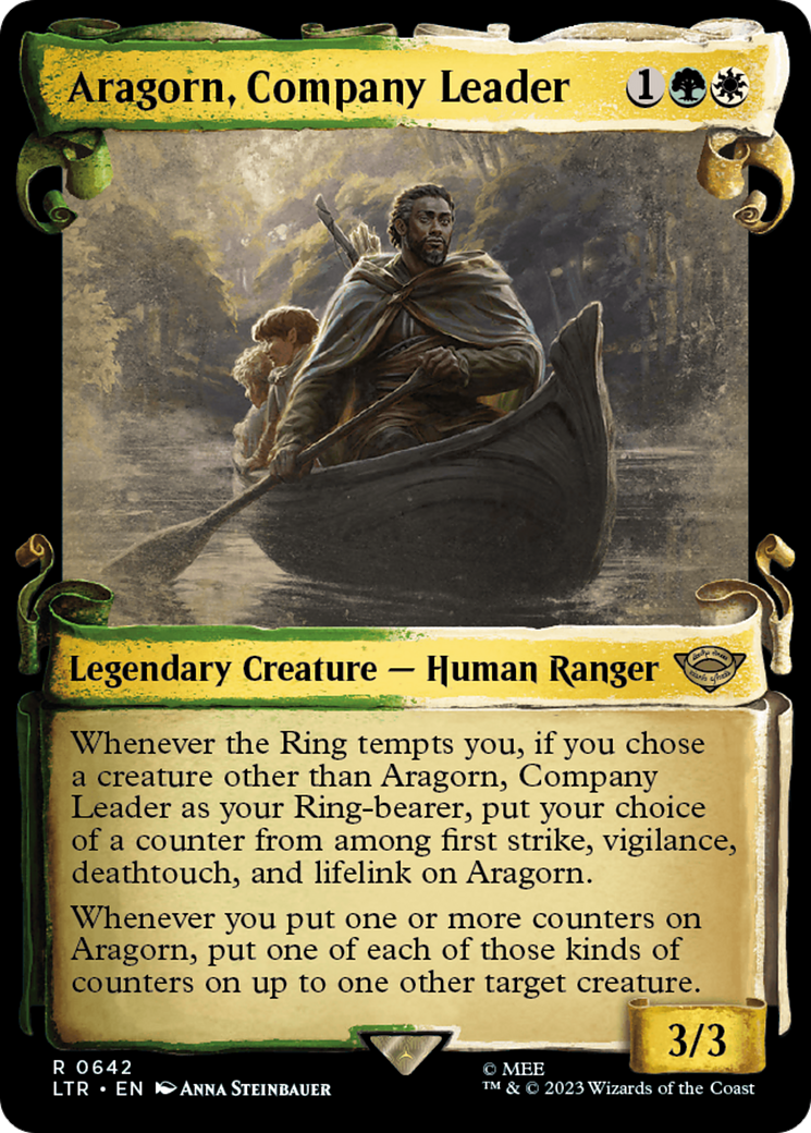 Aragorn, Company Leader (Showcase Scrolls) (LTR-642) [The Lord of the Rings: Tales of Middle-earth]