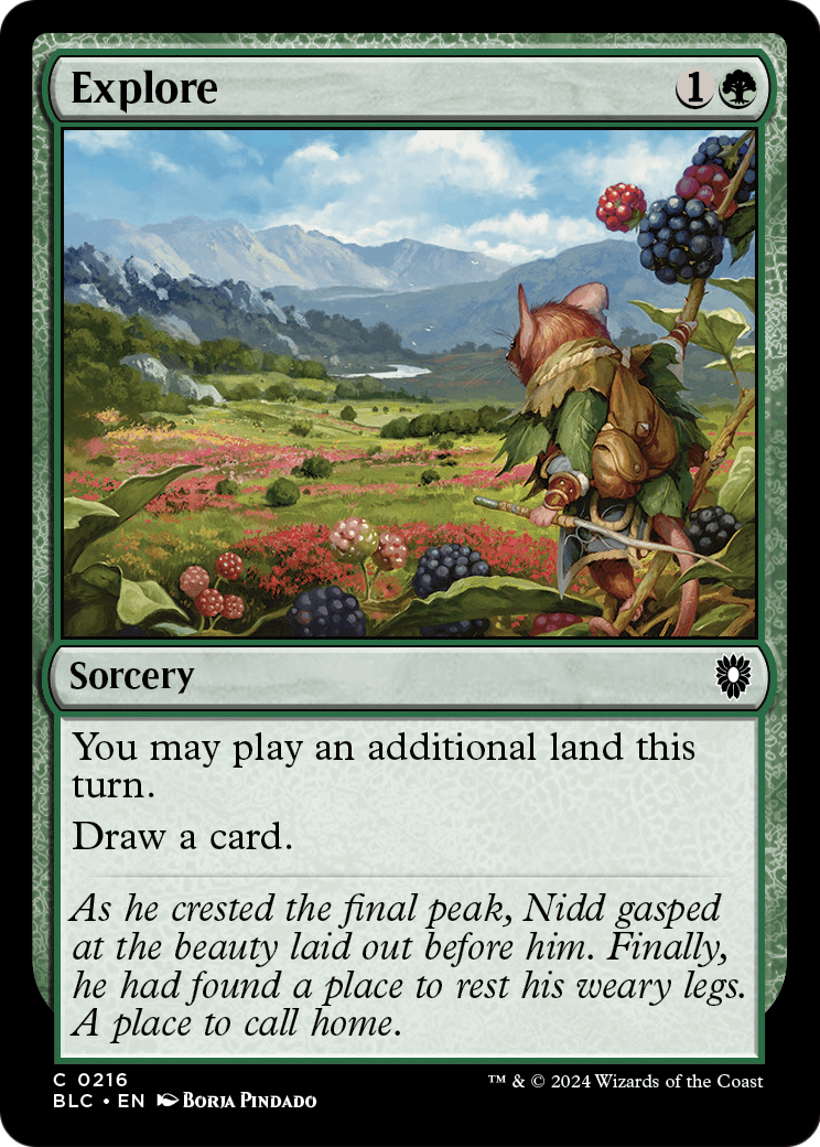 Explore (BLC-216) [Bloomburrow Commander]