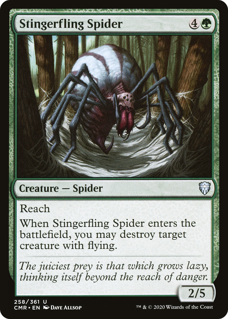 Stingerfling Spider (CMR-258) [Commander Legends]