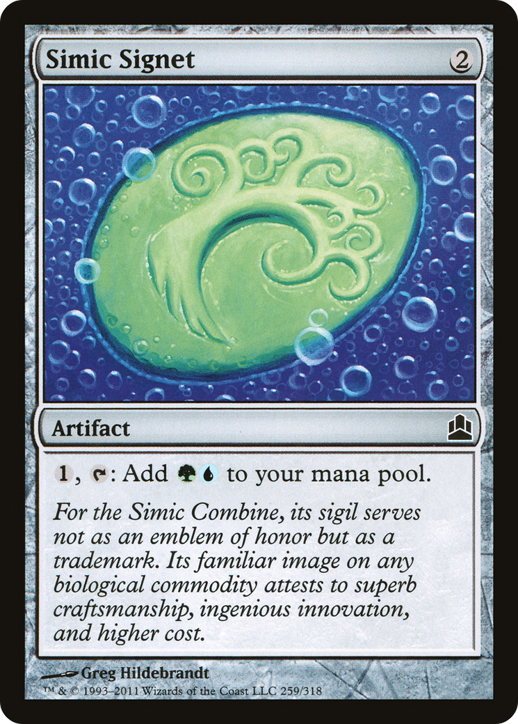 Simic Signet (CMD-259) [Commander 2011]