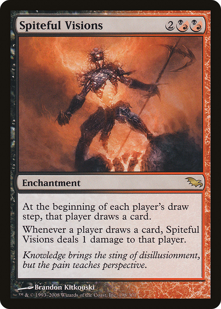 Spiteful Visions (SHM-198) [Shadowmoor] Foil