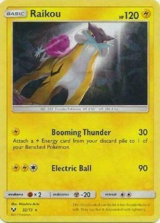 Raikou (Let's Play, Pikachu!) (Cracked Ice Holo) (032/73) [Deck Exclusives] Holofoil - Holo Rare