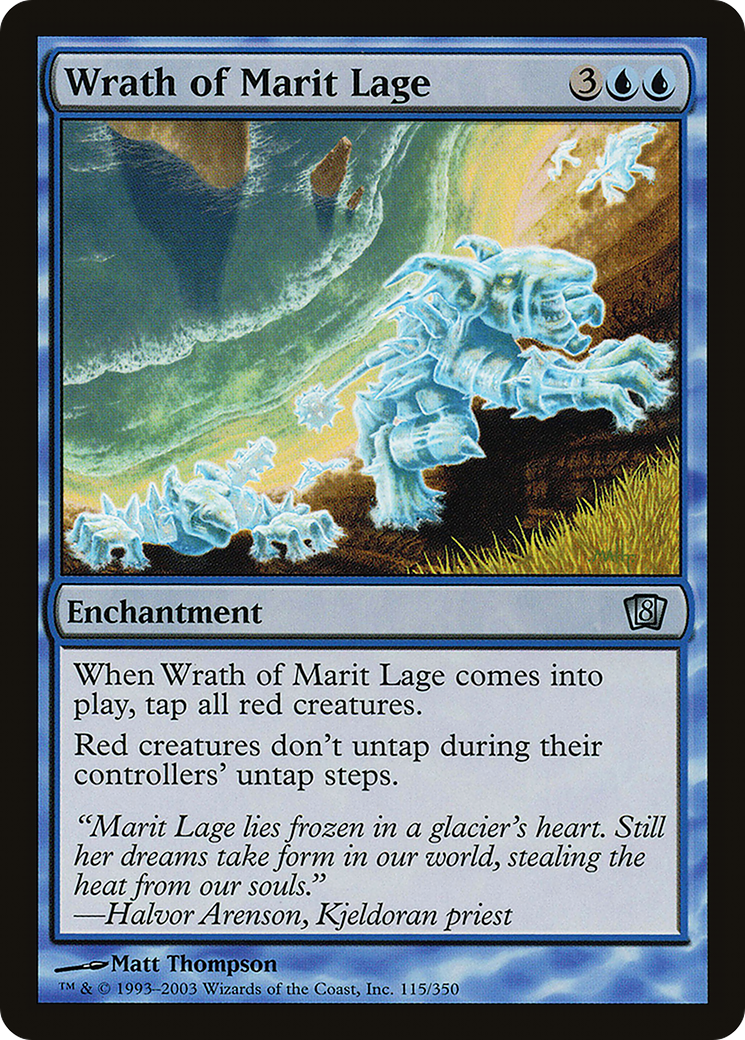 Wrath of Marit Lage (8ED-115) [8th Edition]