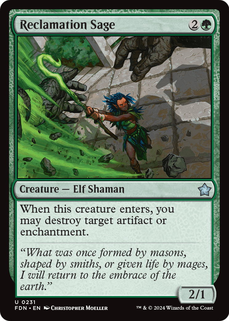 Reclamation Sage (FDN-231) [Foundations] Foil