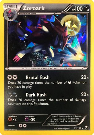 Zoroark (Cracked Ice Holo) (71/108) [Deck Exclusives] Holofoil - Holo Rare