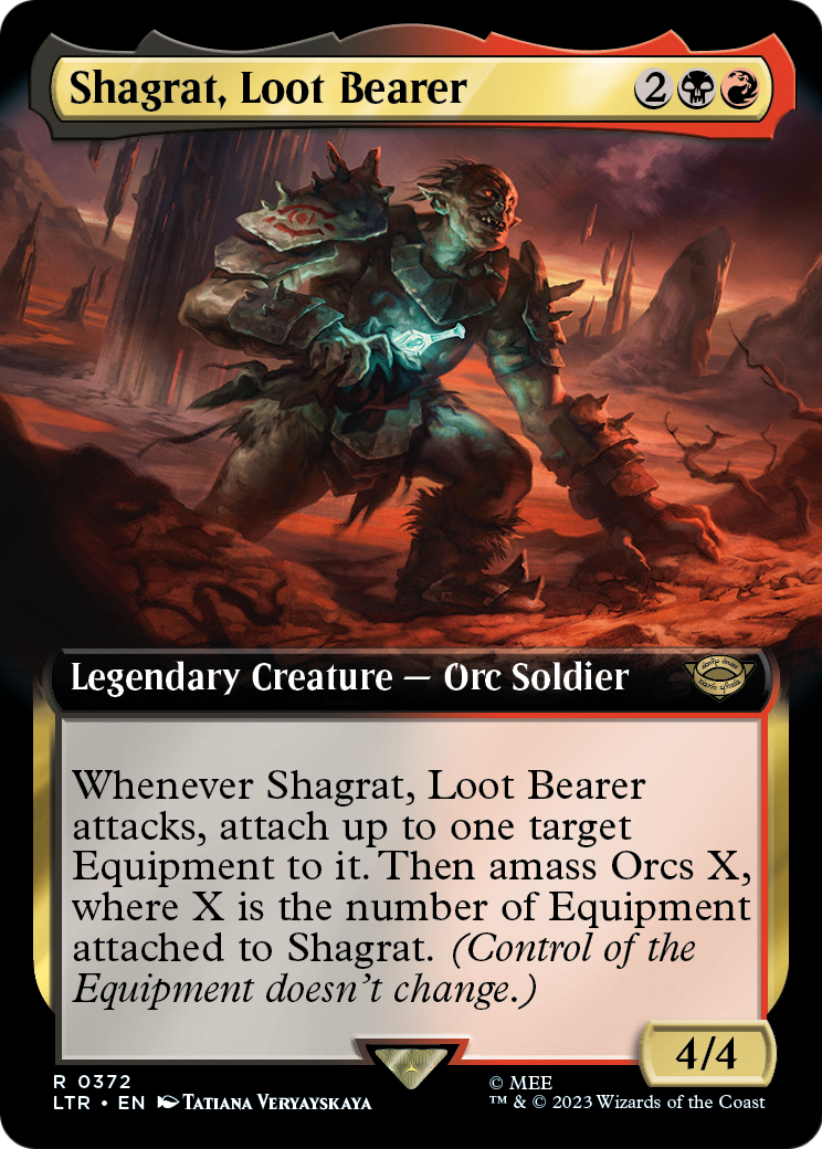 Shagrat, Loot Bearer (Extended Art) (LTR-372) [The Lord of the Rings: Tales of Middle-earth]