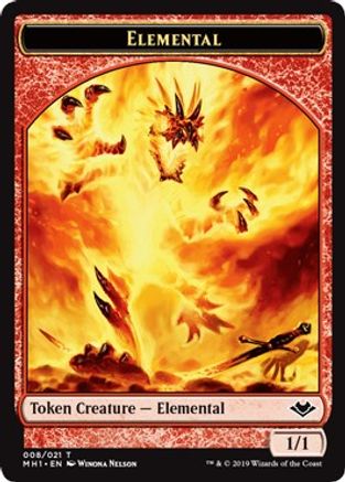 Elemental (008) // Squirrel Double-Sided Token (MH1-8 // 15) [Modern Horizons]