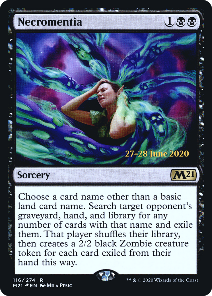 Necromentia (PRE-116S) [Core Set 2021 Promos] Foil