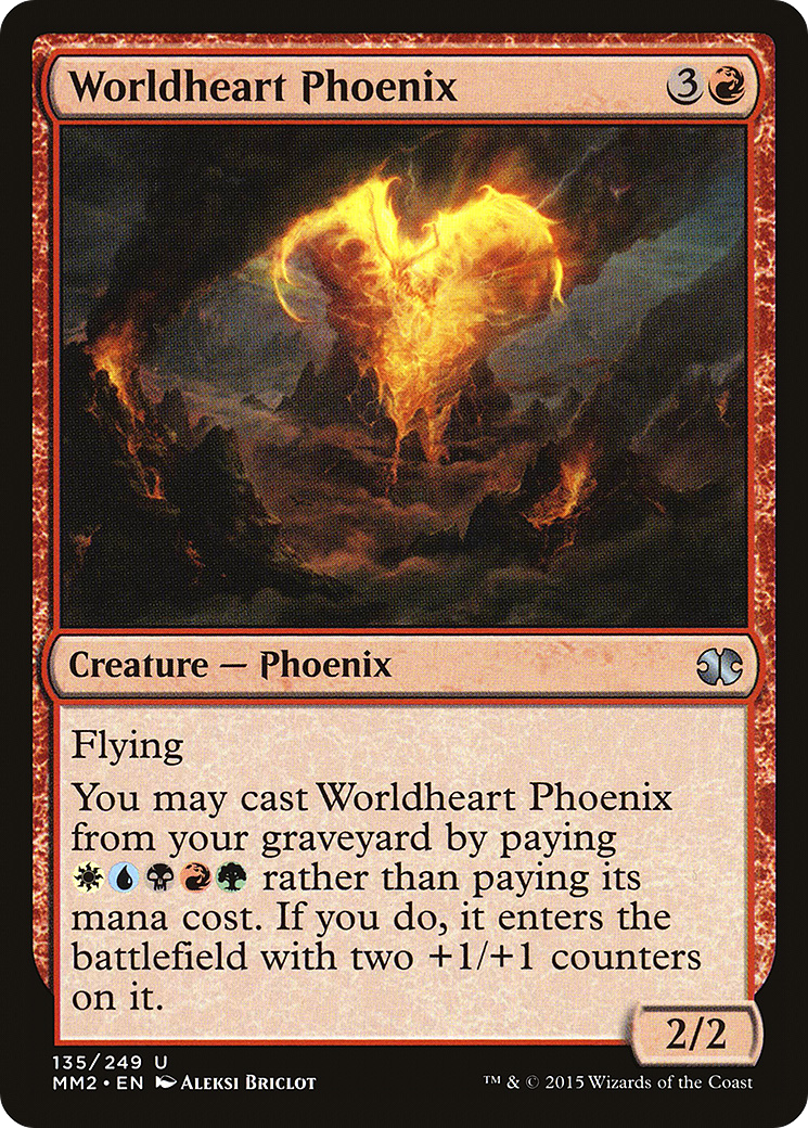 Worldheart Phoenix (MM2-135) [Modern Masters 2015] Foil