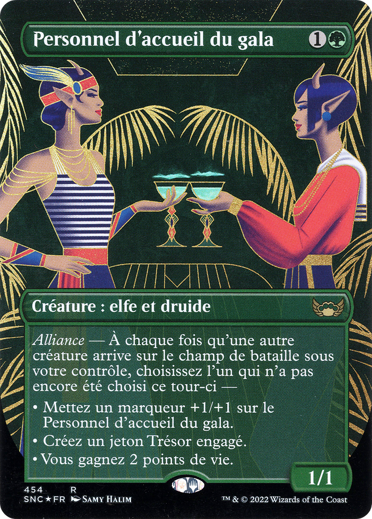 Gala Greeters (French) (UMP-454) (Borderless) [Streets of New Capenna] Foil