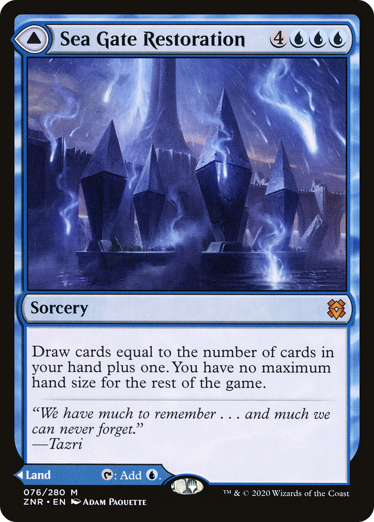 Sea Gate Restoration (ZNR-076) [Zendikar Rising] Foil