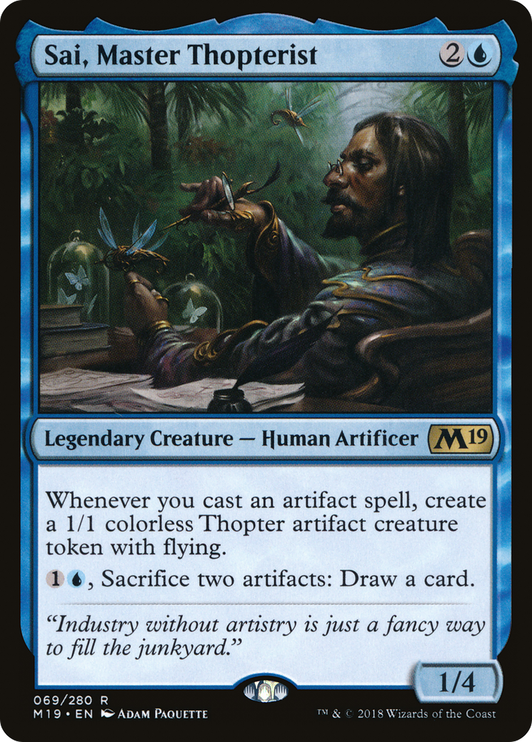 Sai, Master Thopterist (M19-069) [Core Set 2019] Foil
