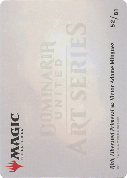 Rith, Liberated Primeval // Rith, Liberated Primeval (ADMU-052) (Borderless) [Dominaria United Art Series] Foil