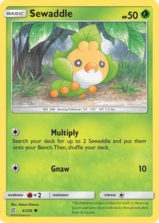 Sewaddle (6/236) [SM  Unified Minds] - Common
