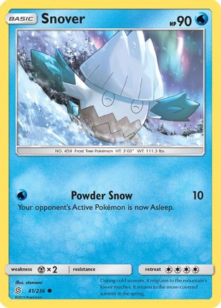 Snover (041/236) [SM  Unified Minds] Reverse Holofoil - Common
