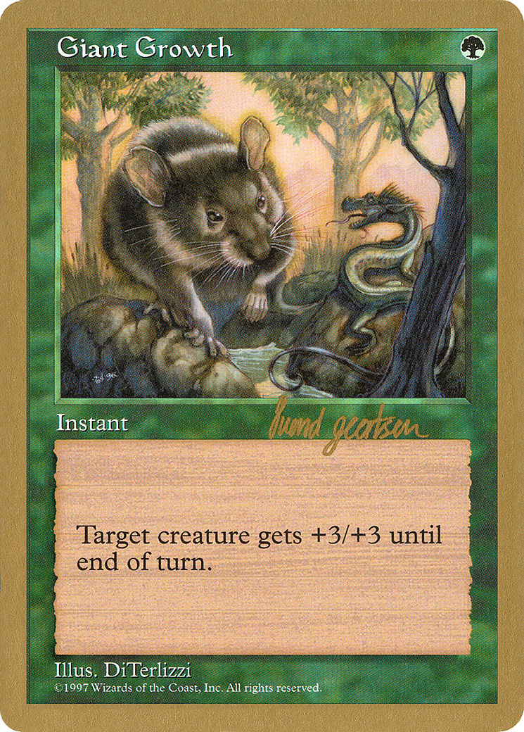Giant Growth - 1997 Svend Geertsen (5ED) [World Championship Decks 1997]