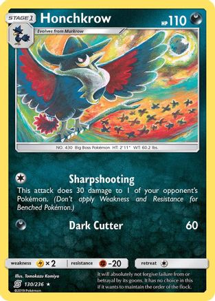 Honchkrow (130/236) [SM  Unified Minds] - Rare