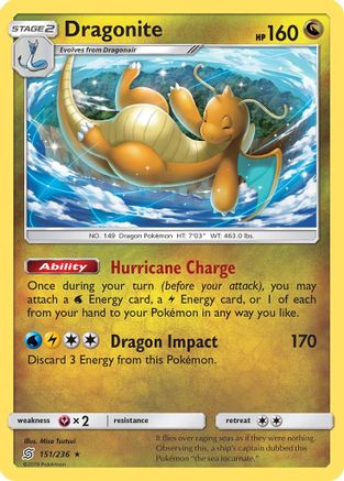 Dragonite (151/236) [SM  Unified Minds] - Rare