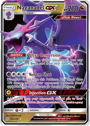 Naganadel GX (160/236) [SM  Unified Minds] Holofoil - Ultra Rare