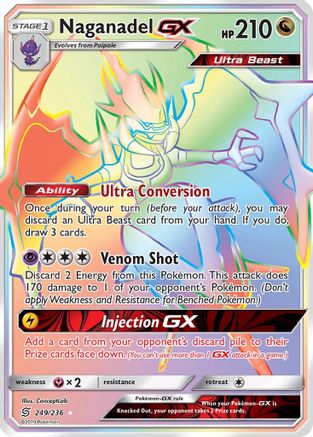 Naganadel GX (Secret) (249/236) [SM  Unified Minds] Holofoil - Secret Rare
