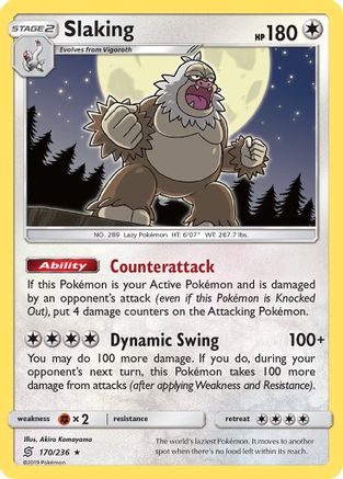 Slaking (170/236) [SM  Unified Minds] Holofoil - Holo Rare