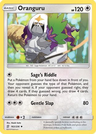 Oranguru (182/236) [SM  Unified Minds] - Uncommon