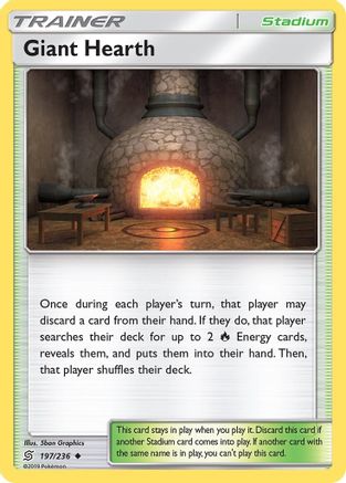 Giant Hearth (197/236) [SM  Unified Minds] Reverse Holofoil - Uncommon