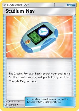 Stadium Nav (208/236) [SM  Unified Minds] Reverse Holofoil - Uncommon