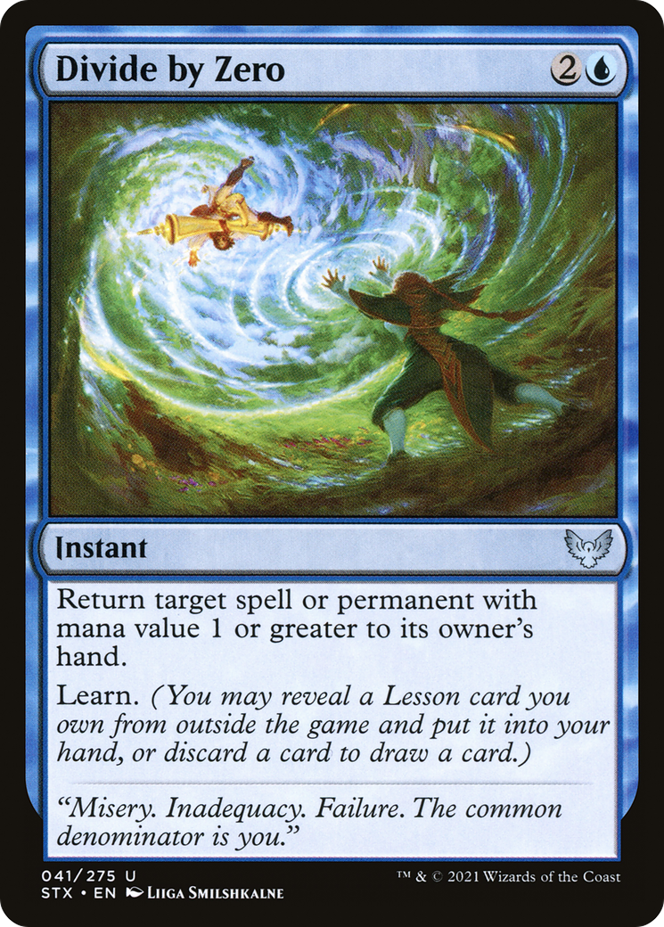 Divide by Zero (STX-041) [Strixhaven: School of Mages] Foil