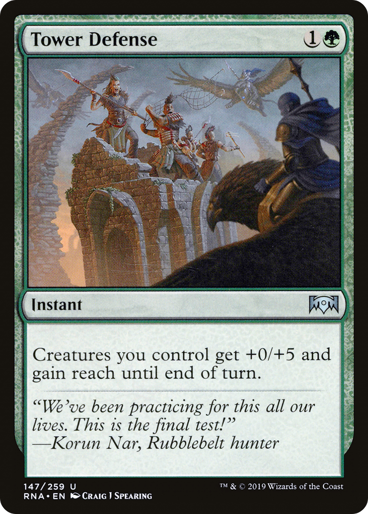 Tower Defense (RNA-147) [Ravnica Allegiance]
